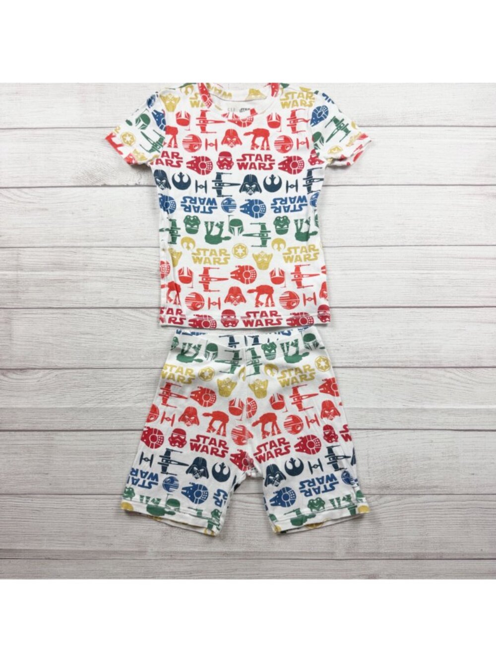 Gap Kids Star Wars Organic Cotton Pajama Set Multicolor Sleepwear 10 - Picture 3 of 4